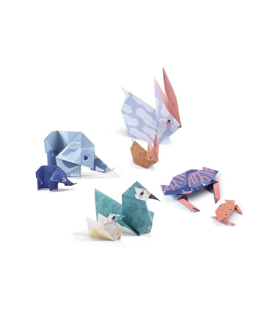 Djeco | Eenvoudige Origami | Dieren Familie | 6-11 jaar - Kleine Eland