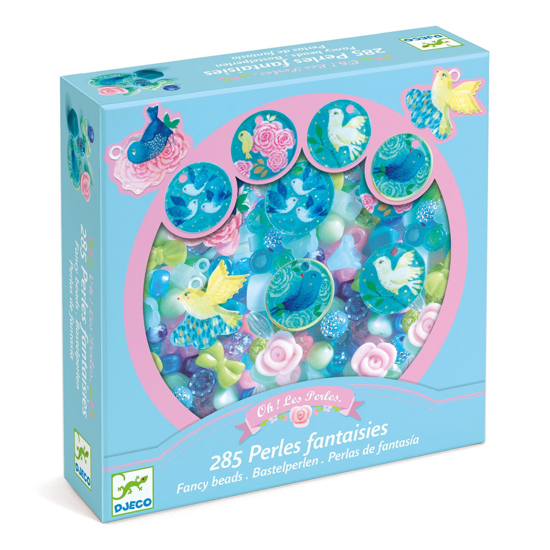 Djeco | Fancy Beads | Birds | Acrylkralen | 6-10 jaar - Kleine Eland