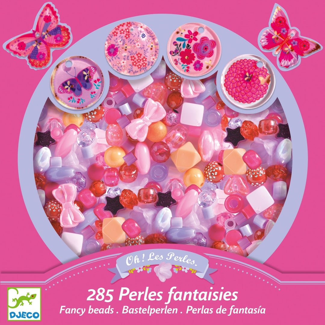 Djeco | Fancy Beads | Butterflies | Acrylkralen | 6-10 jaar - Kleine Eland