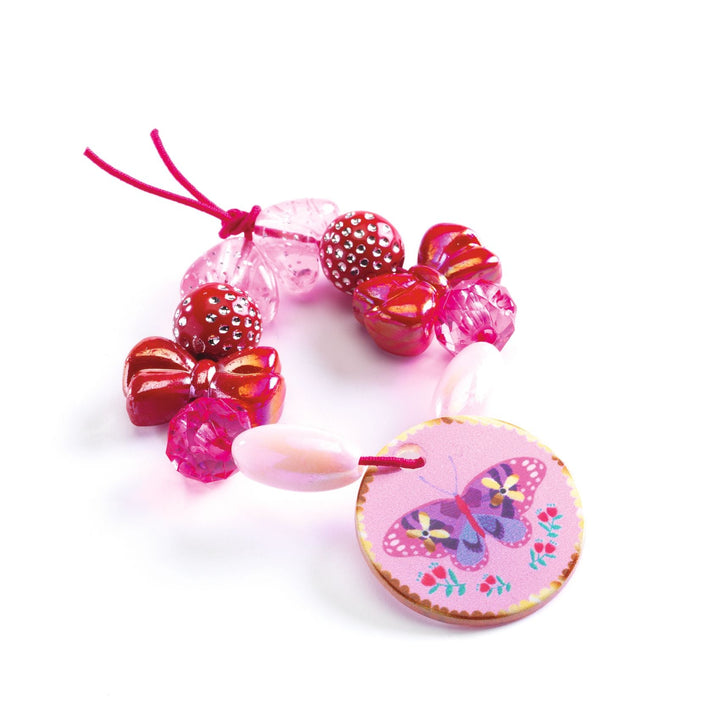 Djeco | Fancy Beads | Butterflies | Acrylkralen | 6-10 jaar - Kleine Eland