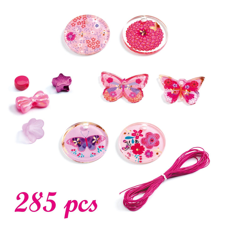 Djeco | Fancy Beads | Butterflies | Acrylkralen | 6-10 jaar - Kleine Eland