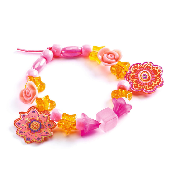 Djeco | Fancy Beads | Flowers | Acrylkralen | 6-10 jaar - Kleine Eland
