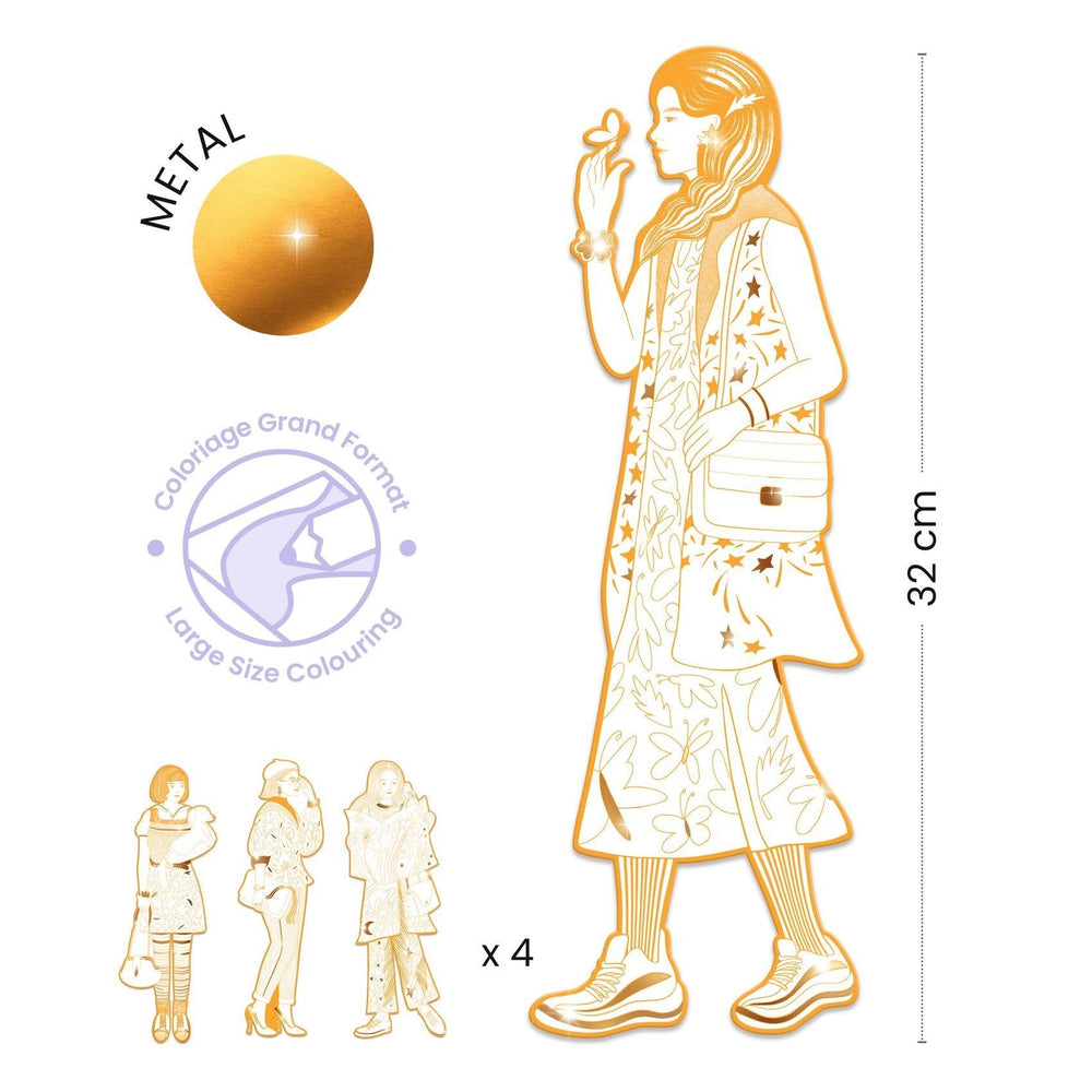 Djeco | Fashion Colouring | Scout & Vriendjes | 6+ - Kleine Eland