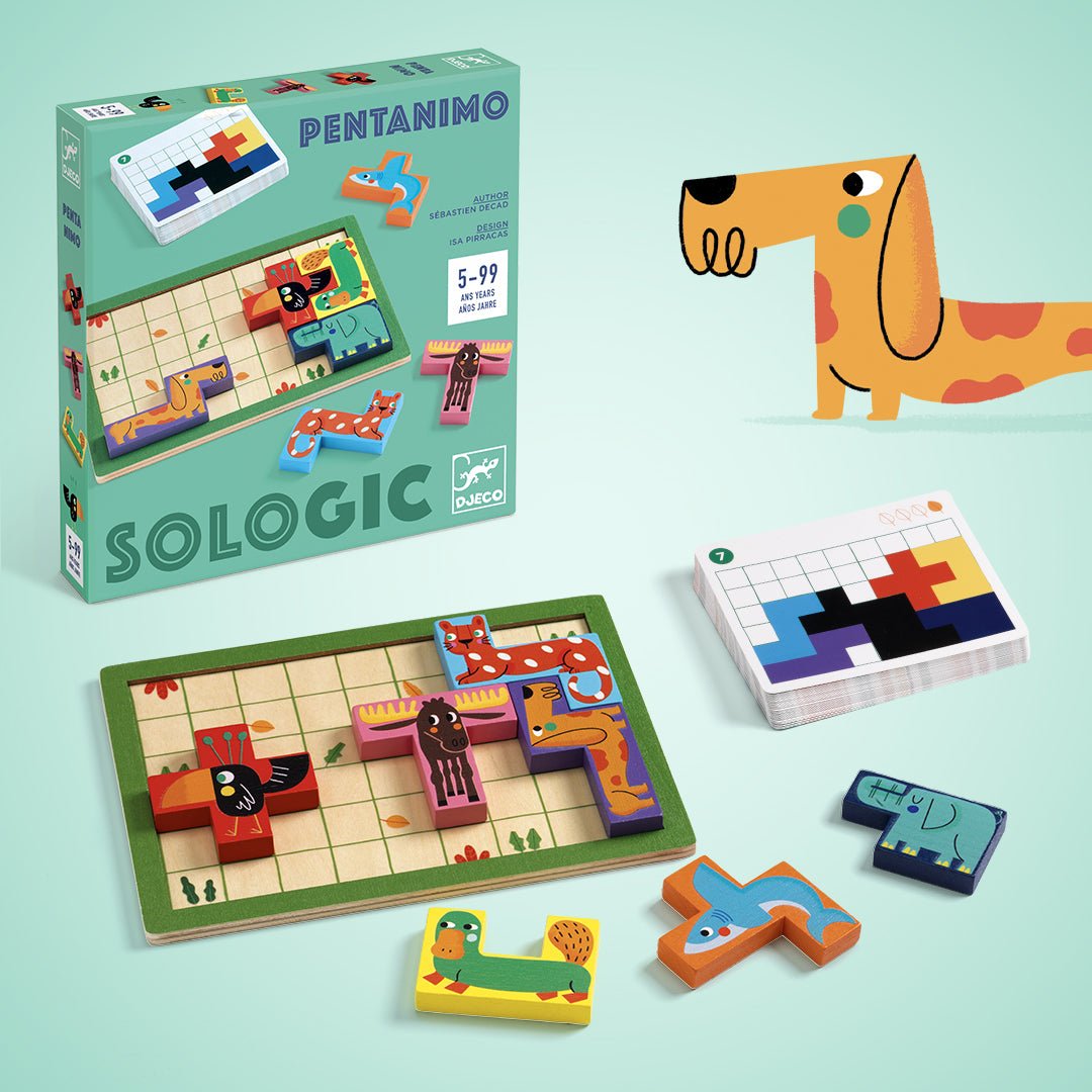 Djeco | Geduldspel | Pentanimo | 5+ - Kleine Eland