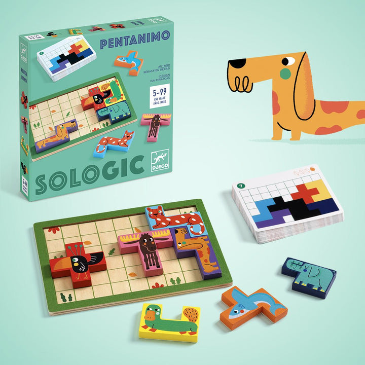 Djeco | Geduldspel | Pentanimo | 5+ - Kleine Eland