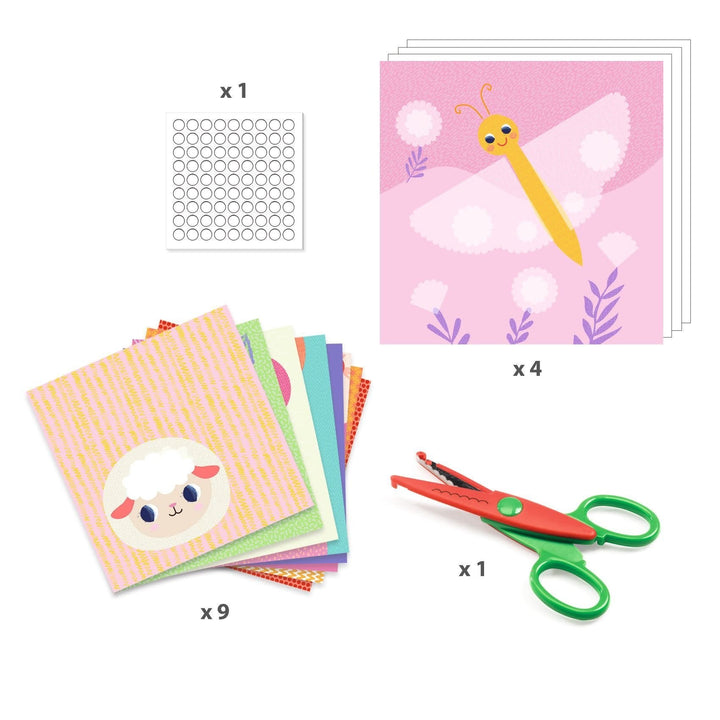 Djeco | Get Creative With Paper | Knippen | Kreukels | 3 - 6 jaar - Kleine Eland