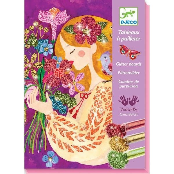 Djeco | Glitter Schilderijen | de Geur van Bloemen | 7 - 13 jaar - Kleine Eland