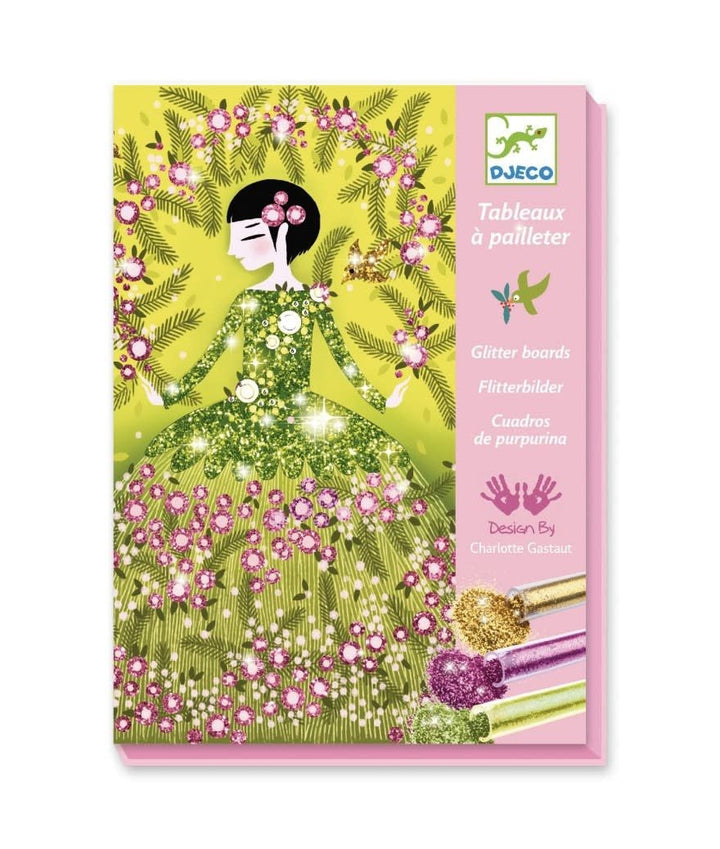 Djeco | Glitter Schilderijen | Glitter Dresses | 7 - 13 jaar - Kleine Eland