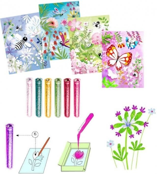 Djeco | Glitterschilderijen | Glitter Butterflies | Vlinders | 7-13 jaar - Kleine Eland