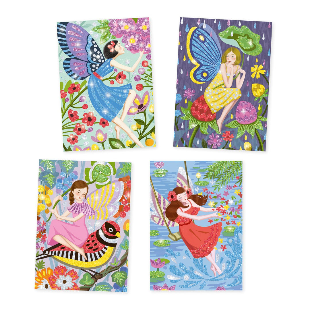 Djeco | Glitterschilderijen | The Gentle Life of Fairies | Feeën | 6-10 jaar - Kleine Eland