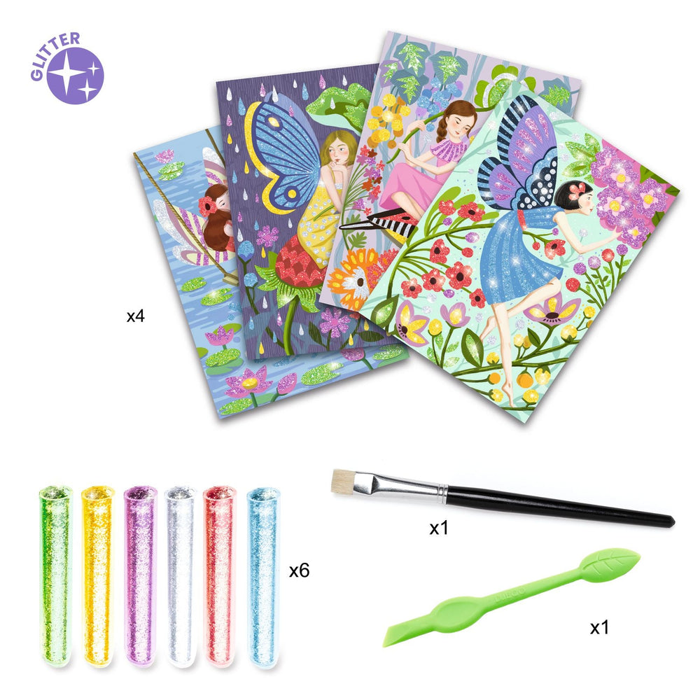 Djeco | Glitterschilderijen | The Gentle Life of Fairies | Feeën | 6-10 jaar - Kleine Eland