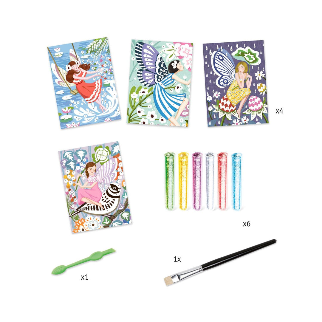 Djeco | Glitterschilderijen | The Gentle Life of Fairies | Feeën | 6-10 jaar - Kleine Eland