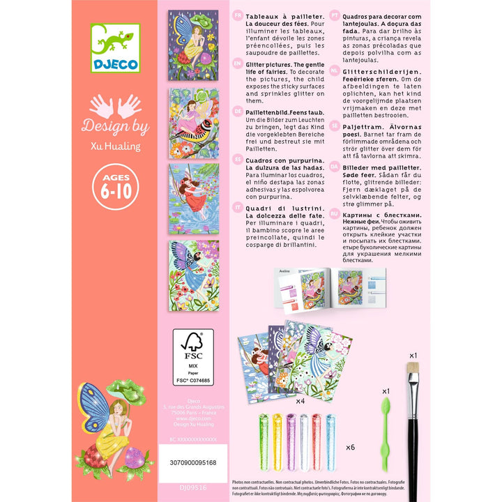 Djeco | Glitterschilderijen | The Gentle Life of Fairies | Feeën | 6-10 jaar - Kleine Eland