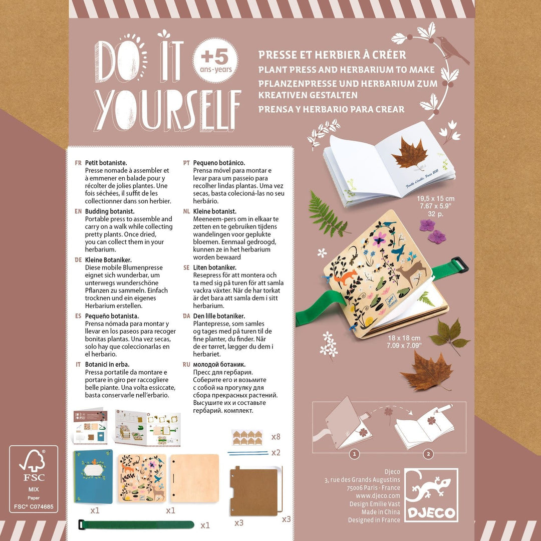 Djeco | Herbarium | Bloemenpers | Budding Botanist | 5+ - Kleine Eland