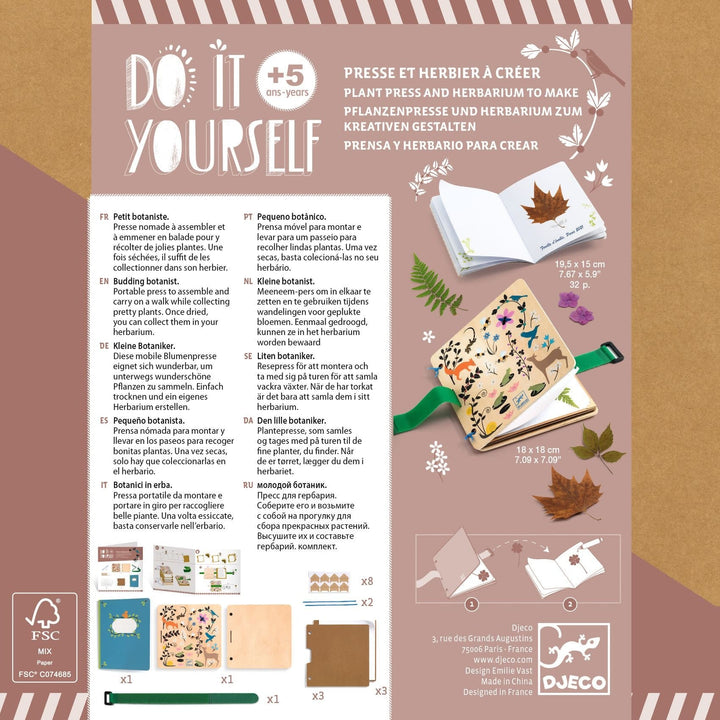 Djeco | Herbarium | Bloemenpers | Budding Botanist | 5+ - Kleine Eland