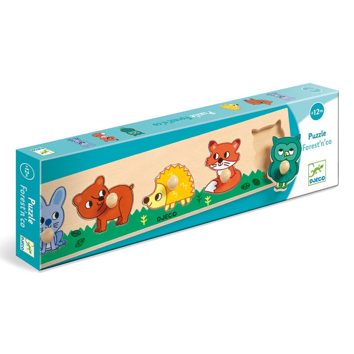 Djeco | Houten Knoppuzzel | Forest&