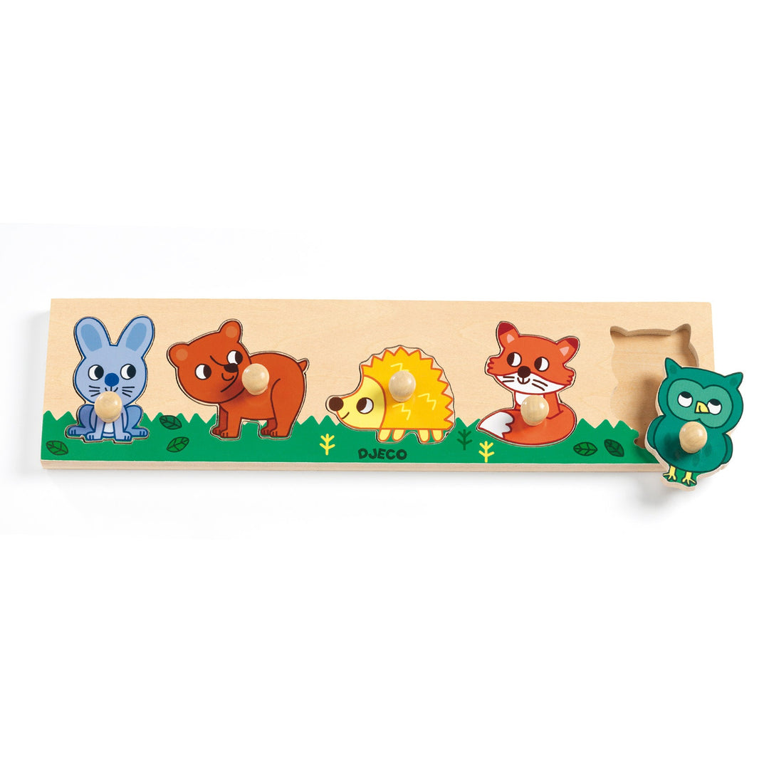 Djeco | Houten Knoppuzzel | Forest&