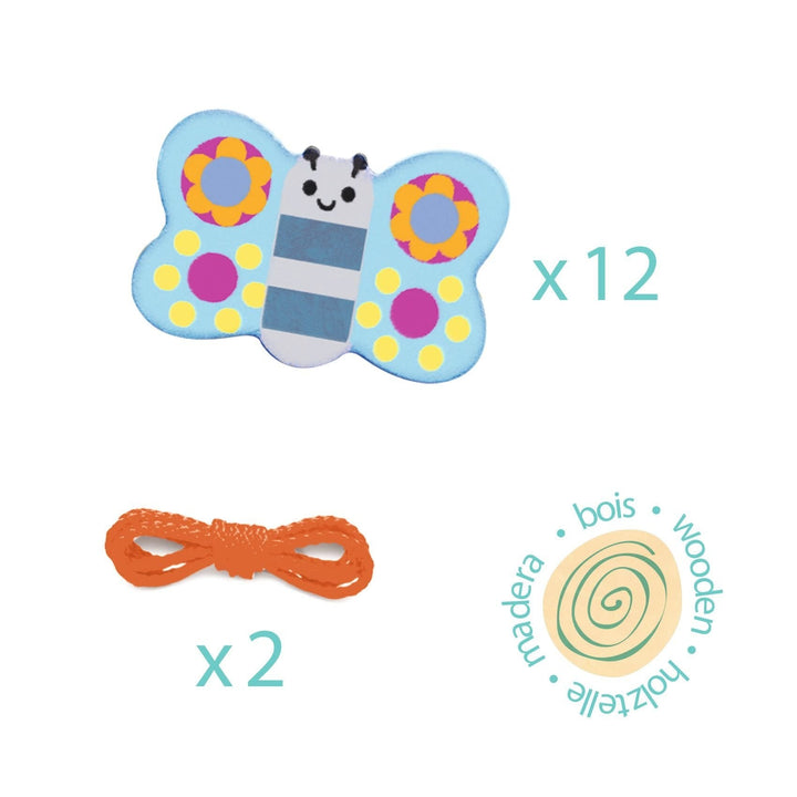 Djeco| Houten Kralen | 14 delig | FilaMum | 2+ - Kleine Eland