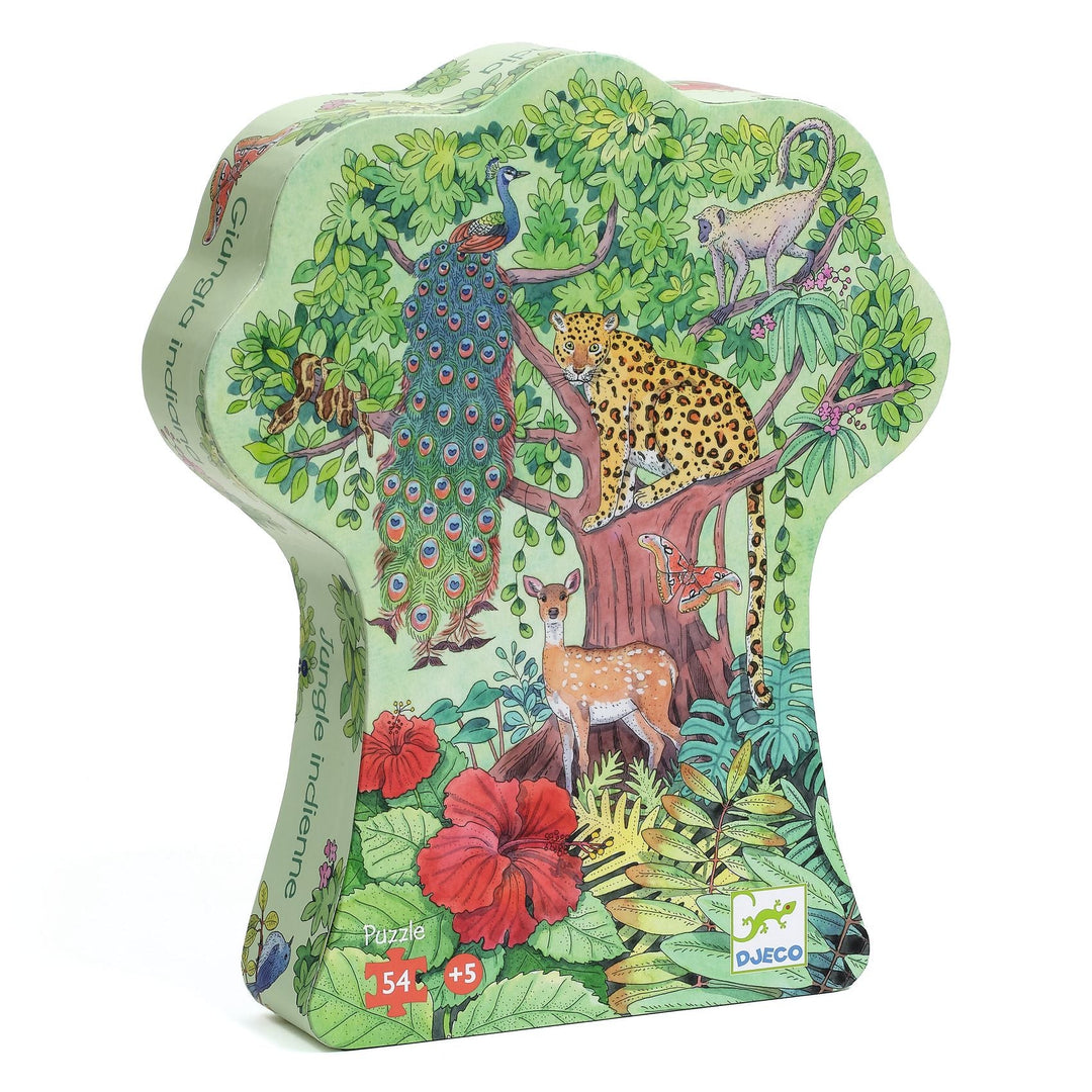Djeco | Indiase Jungle | Puzzel 54 stukjes | 5+ - Kleine Eland