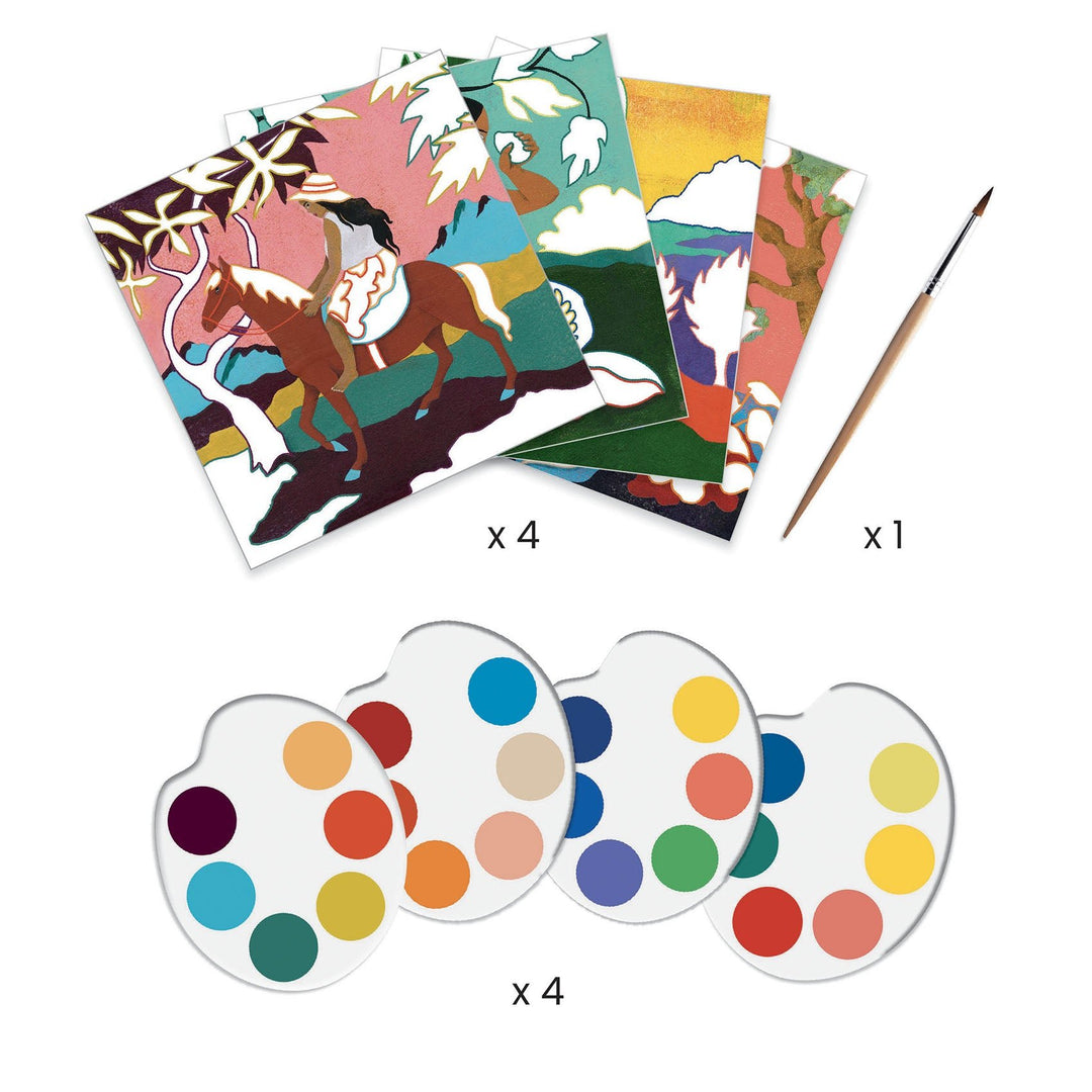 Djeco | Inspired by Gauguin | Polynesia | Schilderen | 5+ - Kleine Eland