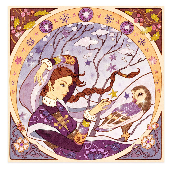 Djeco | Inspired by Mucha | Divine | Glitterschilderen | 7+ - Kleine Eland