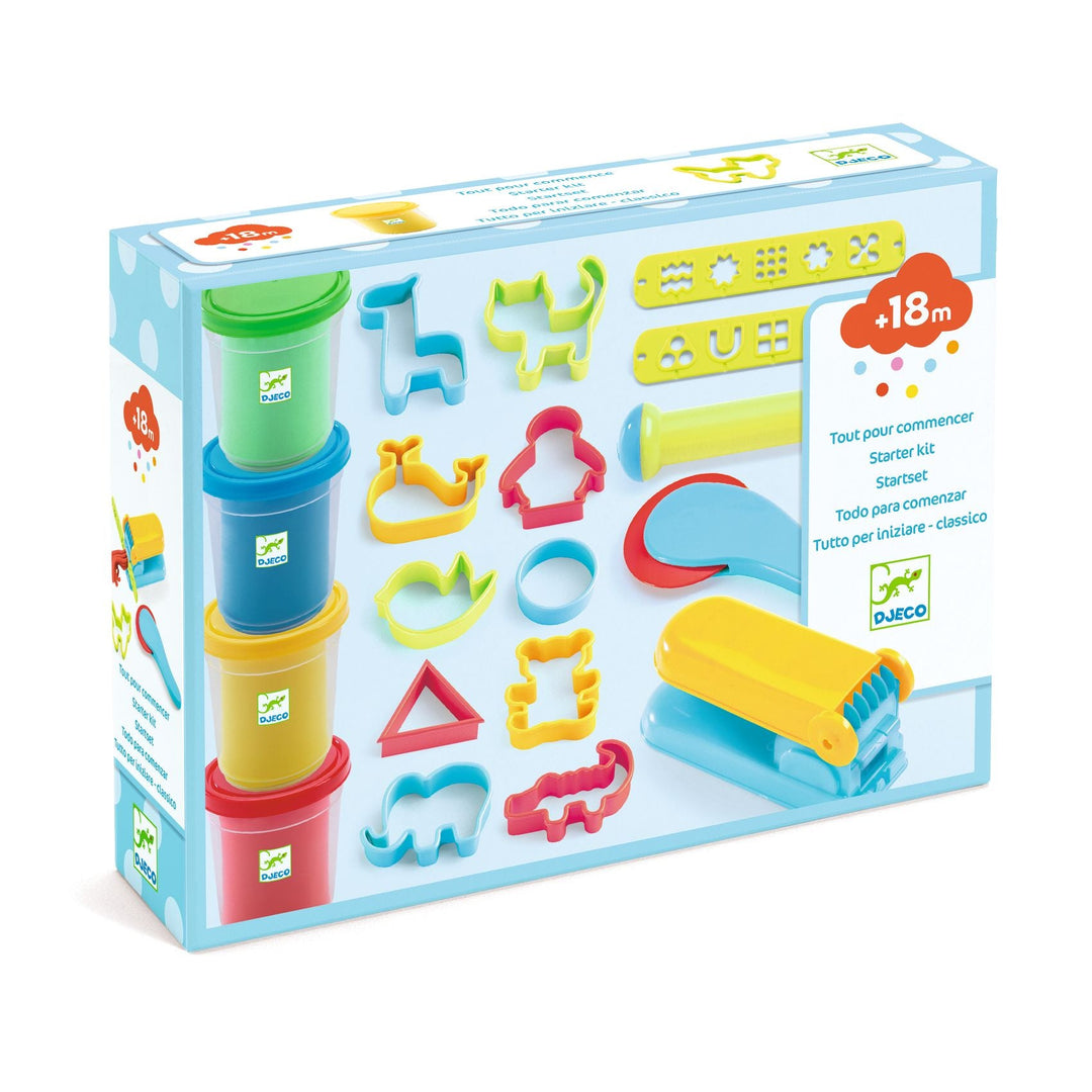 Djeco | Introduction to Dough | Boetseerklei | 17 accessoires | 18 mnd+ - Kleine Eland