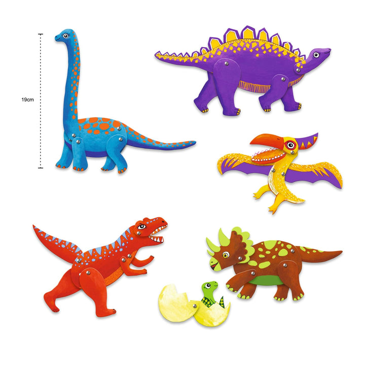 Djeco | Jumping Jacks | Dinos | Dinosauruspoppen | 5-8 jaar - Kleine Eland