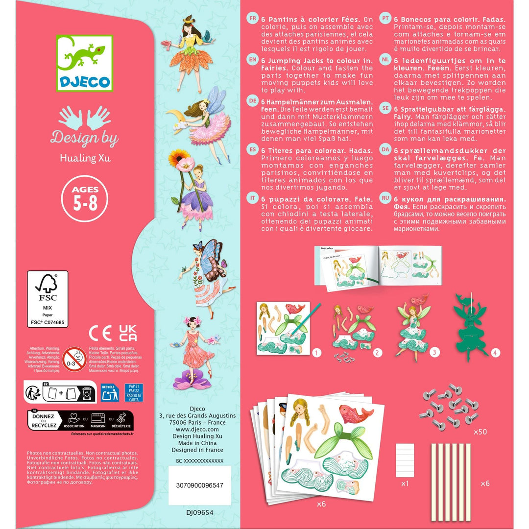 Djeco | Jumping Jacks | Fairies | Feeënpoppen | 5-8 jaar - Kleine Eland