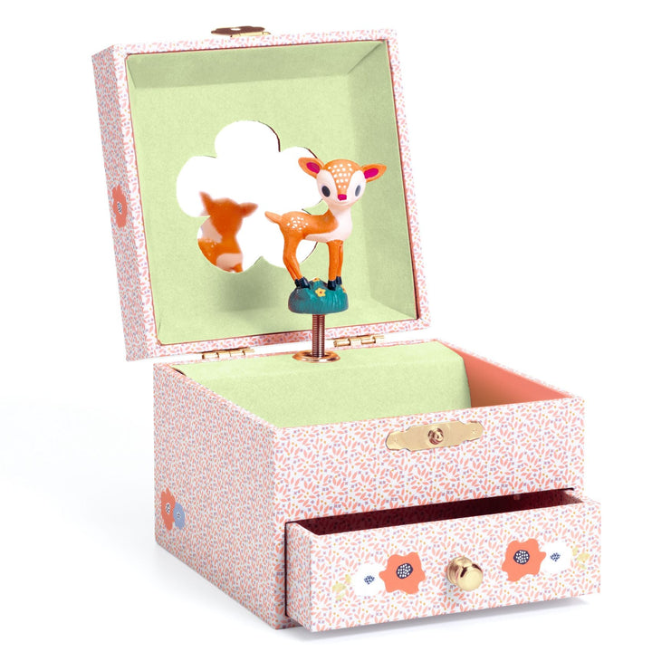 Djeco | Juwelendoos Wood Fawn | Mozart | 4+ - Kleine Eland