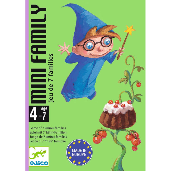 Djeco | Kaartspel | Kwartet| Mini family | 28 delig | 4 - 7 jaar - Kleine Eland