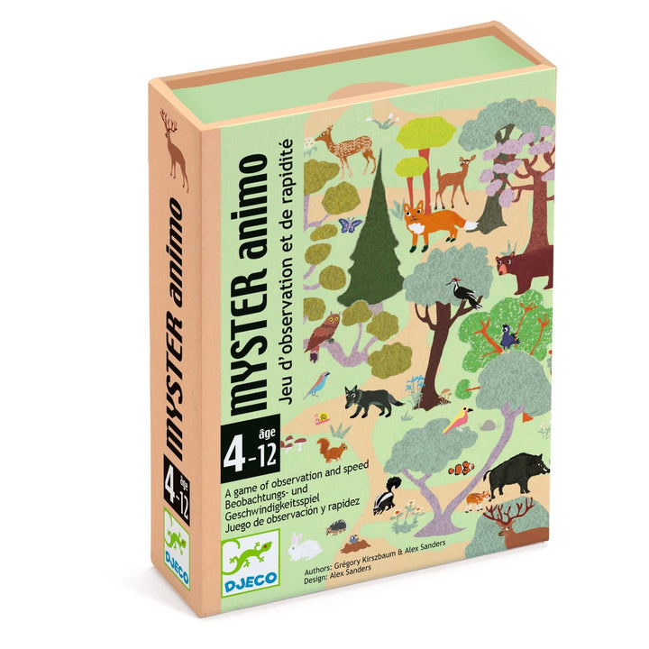 Djeco | Kaartspel | Observatie - en Snelheidsspel | Myster Animo | 54 delig | 4 - 12 jaar - Kleine Eland