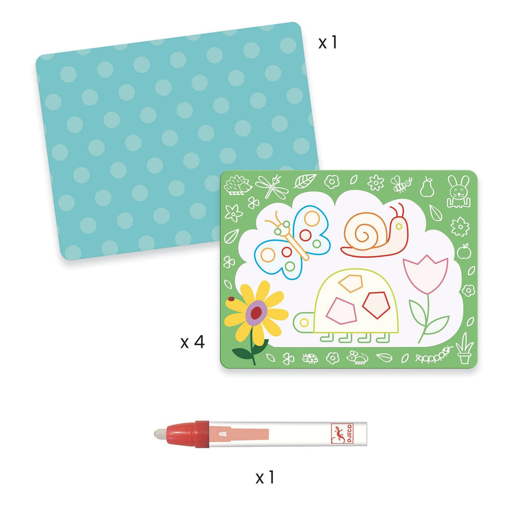 Djeco | Kleuren met Water | Magische Doodle | +18 mnd - Kleine Eland