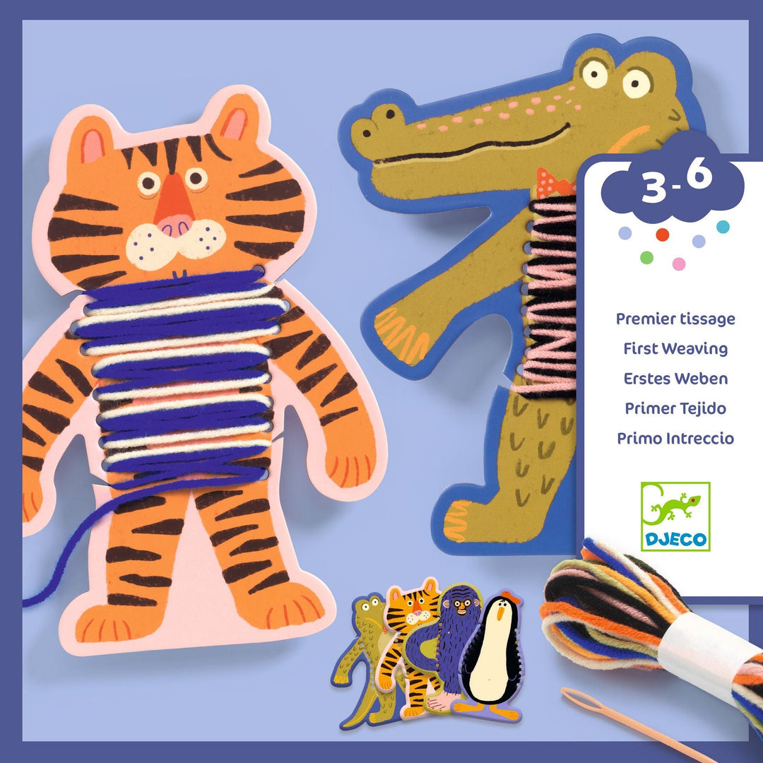 Djeco | Les Petits | Eerste Weven | Dierentruien | 3+ - Kleine Eland