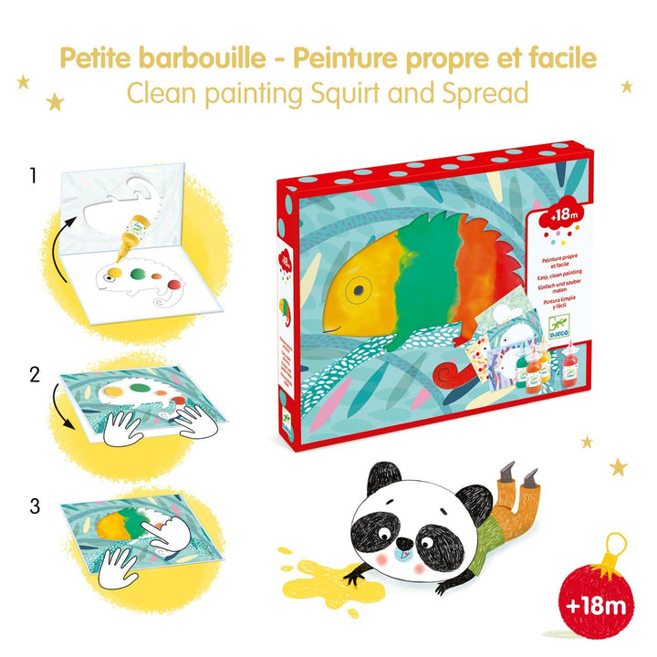 Djeco | Les Petits | Small Scribbling | Knoeivrij Schilderen | +18 mnd - Kleine Eland