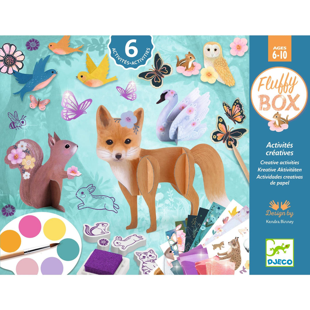 Djeco | Les Plus Grands | Fluffy Box | 6 Creatieve Activiteiten | 6+ - Kleine Eland