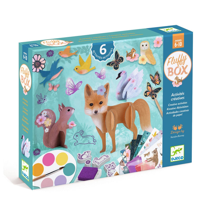 Djeco | Les Plus Grands | Fluffy Box | 6 Creatieve Activiteiten | 6+ - Kleine Eland