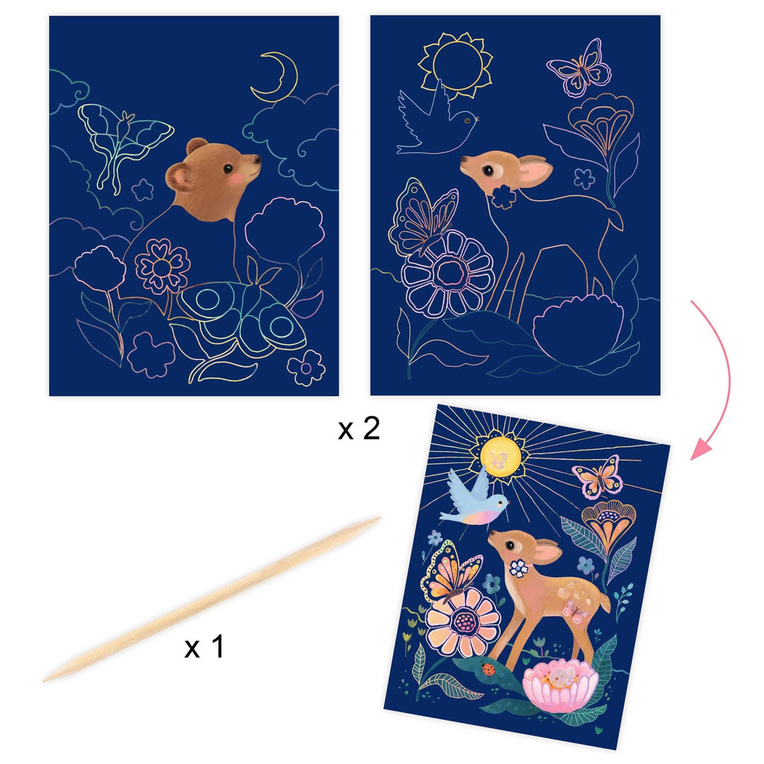 Djeco | Les Plus Grands | Fluffy Box | 6 Creatieve Activiteiten | 6+ - Kleine Eland