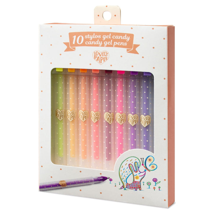 Djeco | Lovely Paper | 10 Candy Gelpennen | 6+ - Kleine Eland