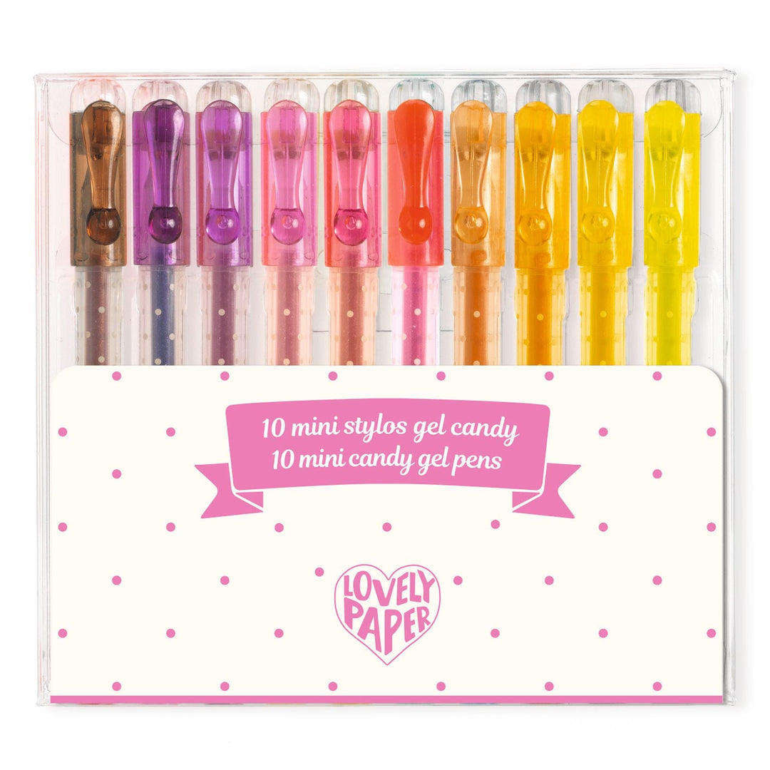 Djeco | Lovely Paper | 10 Mini Candy Gelpennen | 6+ - Kleine Eland