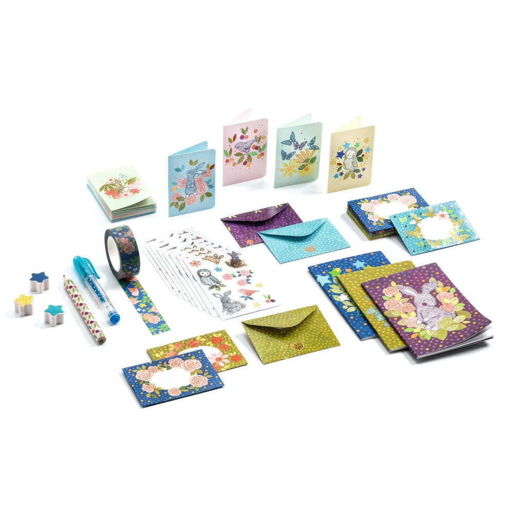 Djeco | Lovely Paper | Mini Writing Set | Briefpapier | Elodie - Kleine Eland