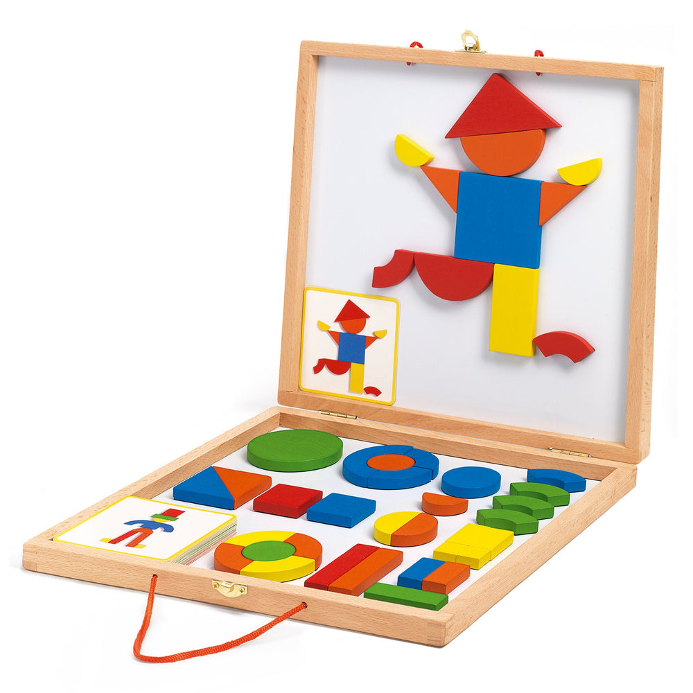 Djeco | Magnetisch Mozaïek Spel | Magnetic Geoform | 4+ - Kleine Eland