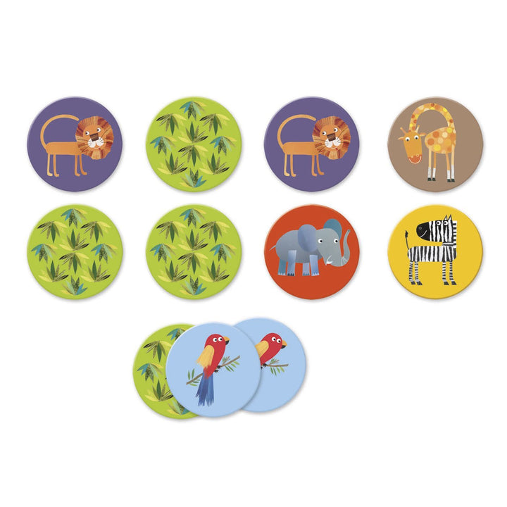 Djeco | Memo | Jungle | 30 stuks | 3+ - Kleine Eland