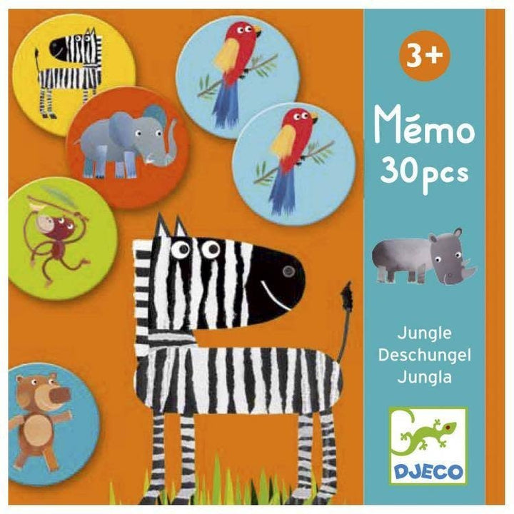 Djeco | Memo | Jungle | 30 stuks | 3+ - Kleine Eland