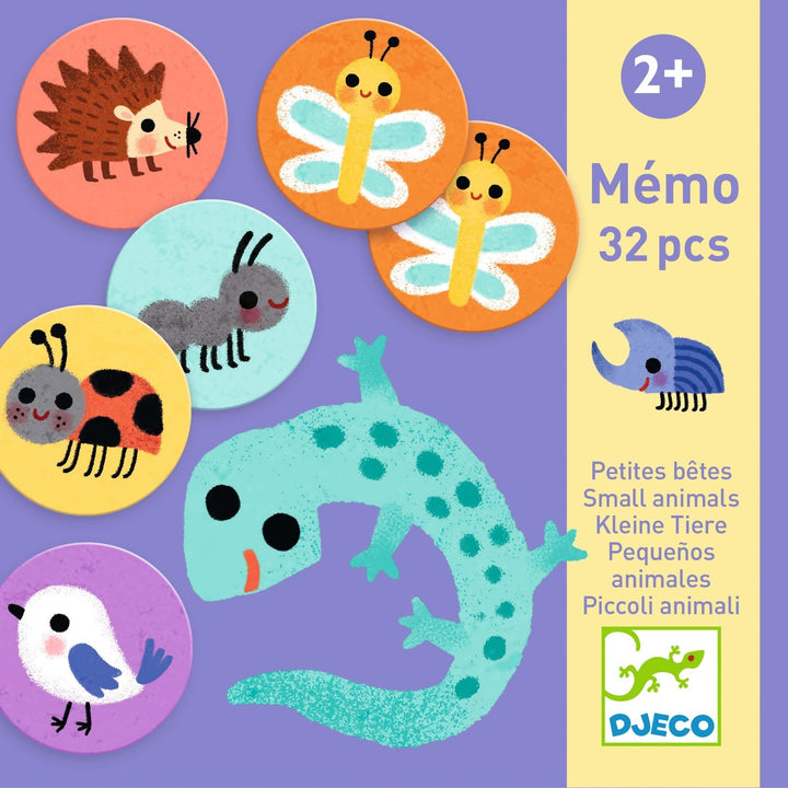 Djeco | Memo | Small Animals | 32 stuks | 3+ - Kleine Eland