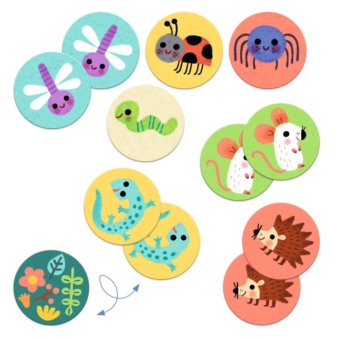 Djeco | Memo | Small Animals | 32 stuks | 3+ - Kleine Eland