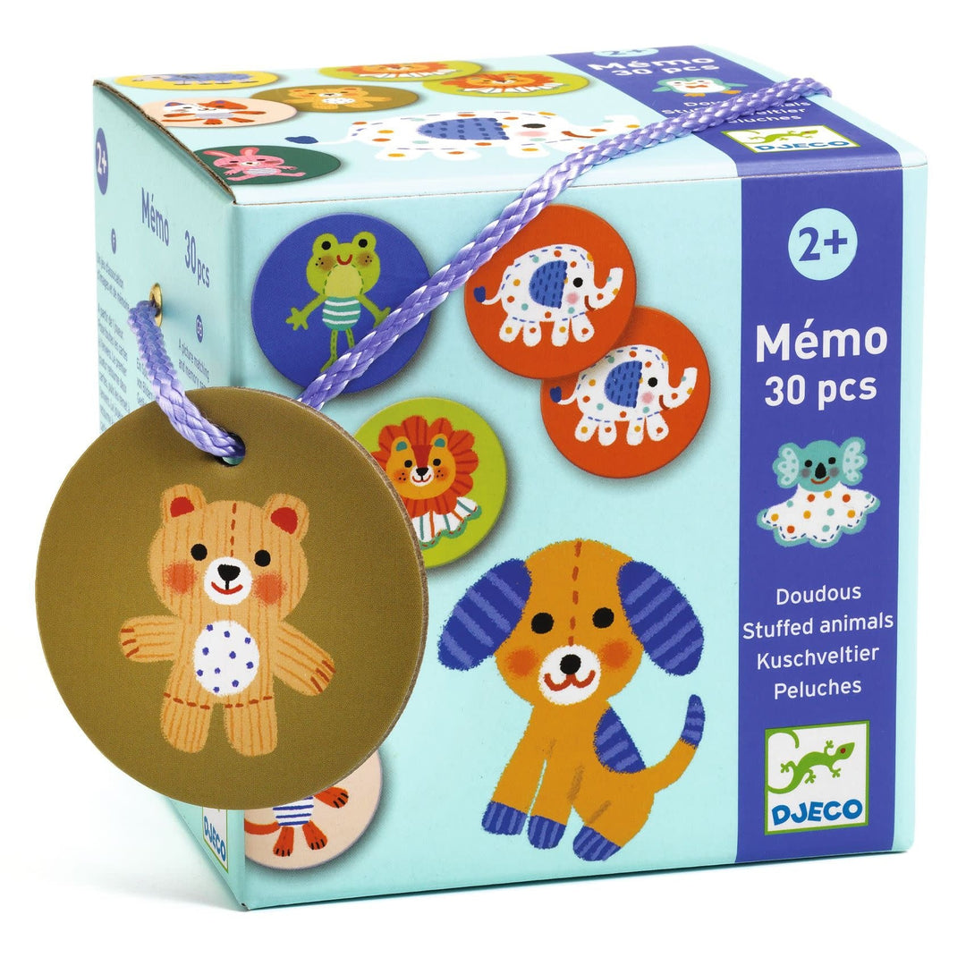 Djeco | Memo | Stuffed Animals | 30 stuks | 3+ - Kleine Eland