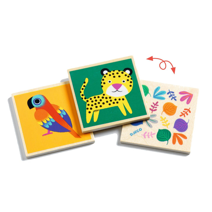 Djeco | Memo Wood | 32 delig | 2+ - Kleine Eland