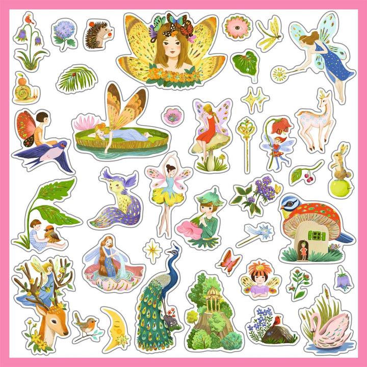 Djeco | Metallic Stickers | Fantasy | 160 stuks | 4+ - Kleine Eland