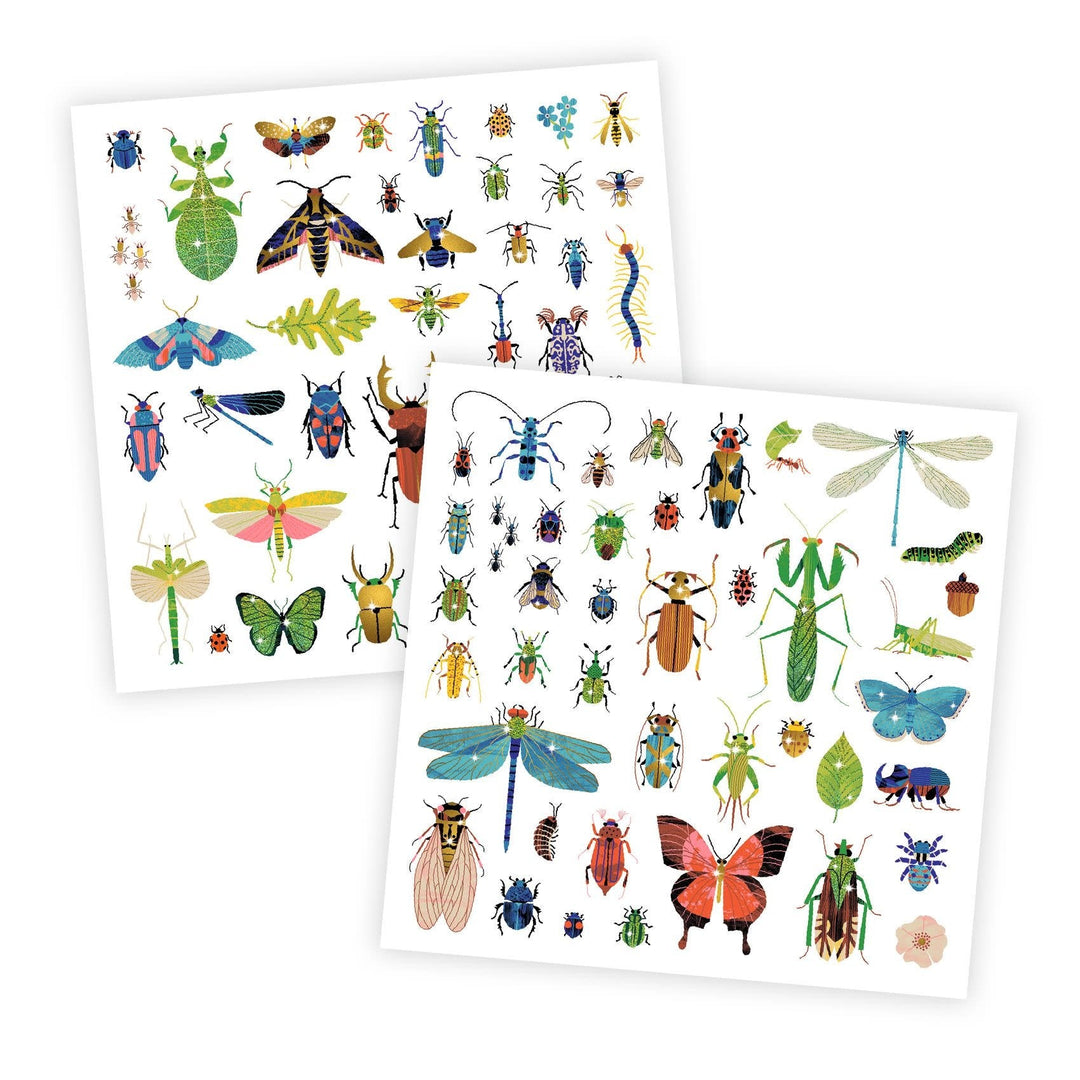 Djeco | Metallic Stickers | Microkosmos | 160 delig | 4+ - Kleine Eland
