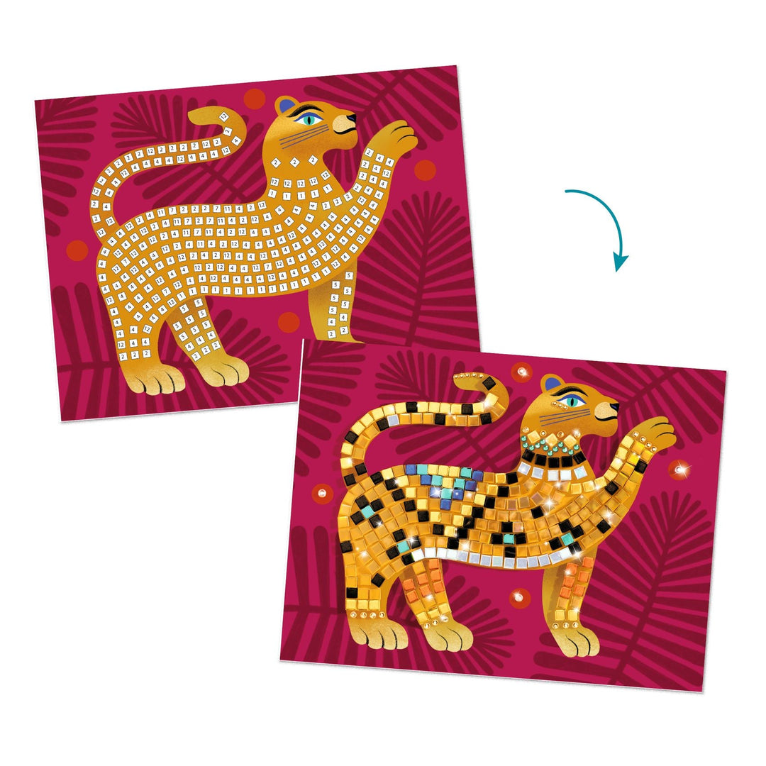 Djeco | Mozaïek | Deep in the Jungle | Art by Number | 7-13 jaar - Kleine Eland